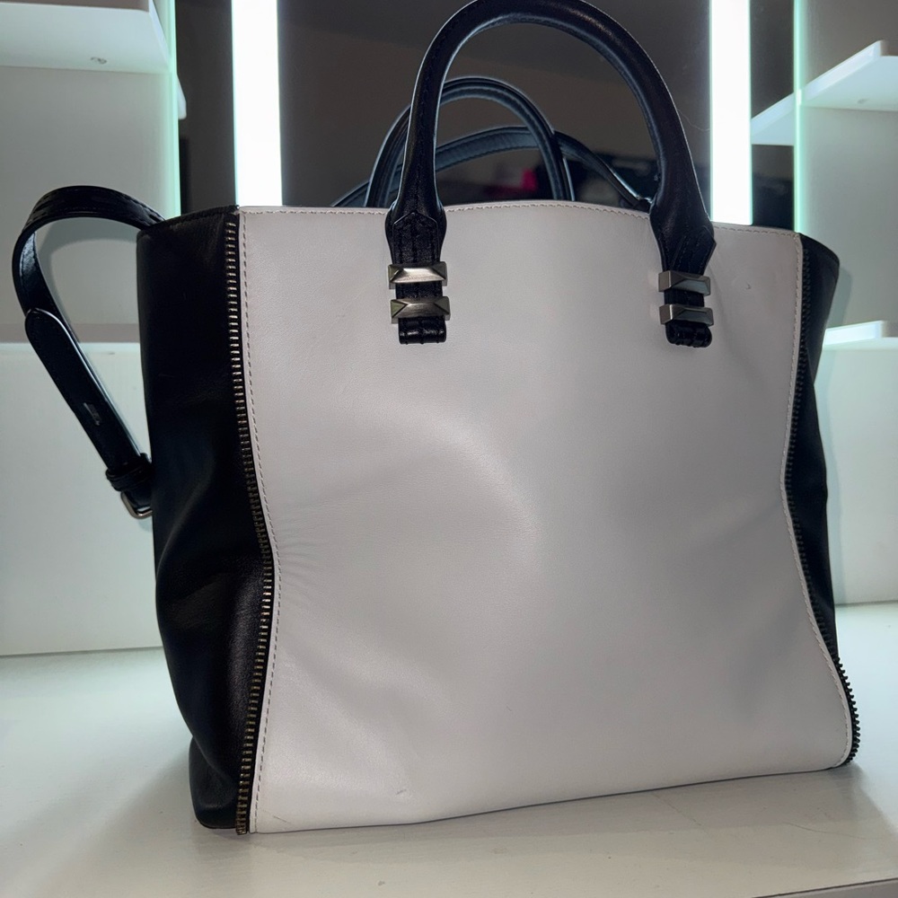 Rebecca Minkoff Black & White Patterned Tote